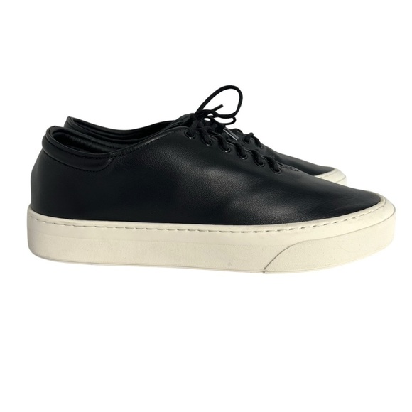 The Row Marie H Lace-Up Sneaker in Leather Black Size 38.5 - Picture 7 of 16